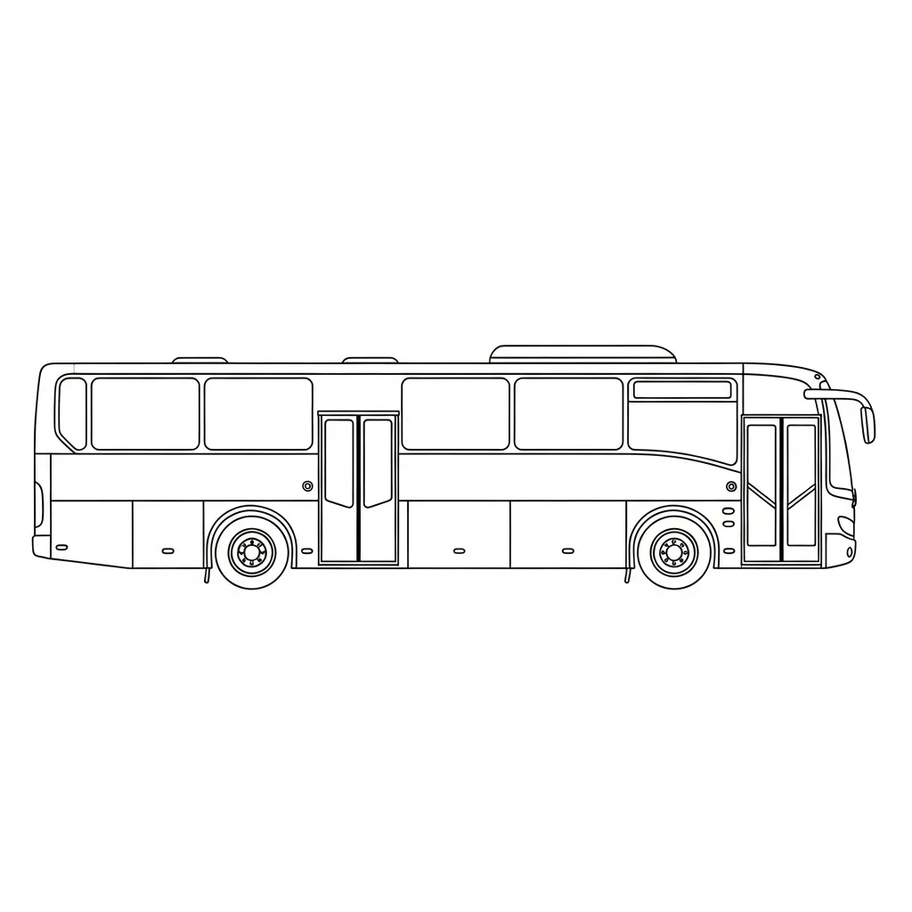 City Bus Drawing Coloring Page (1)