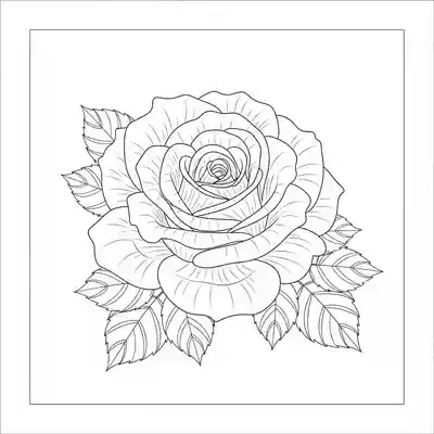 Vibrant Rose Bloom in Garden Setting (1)