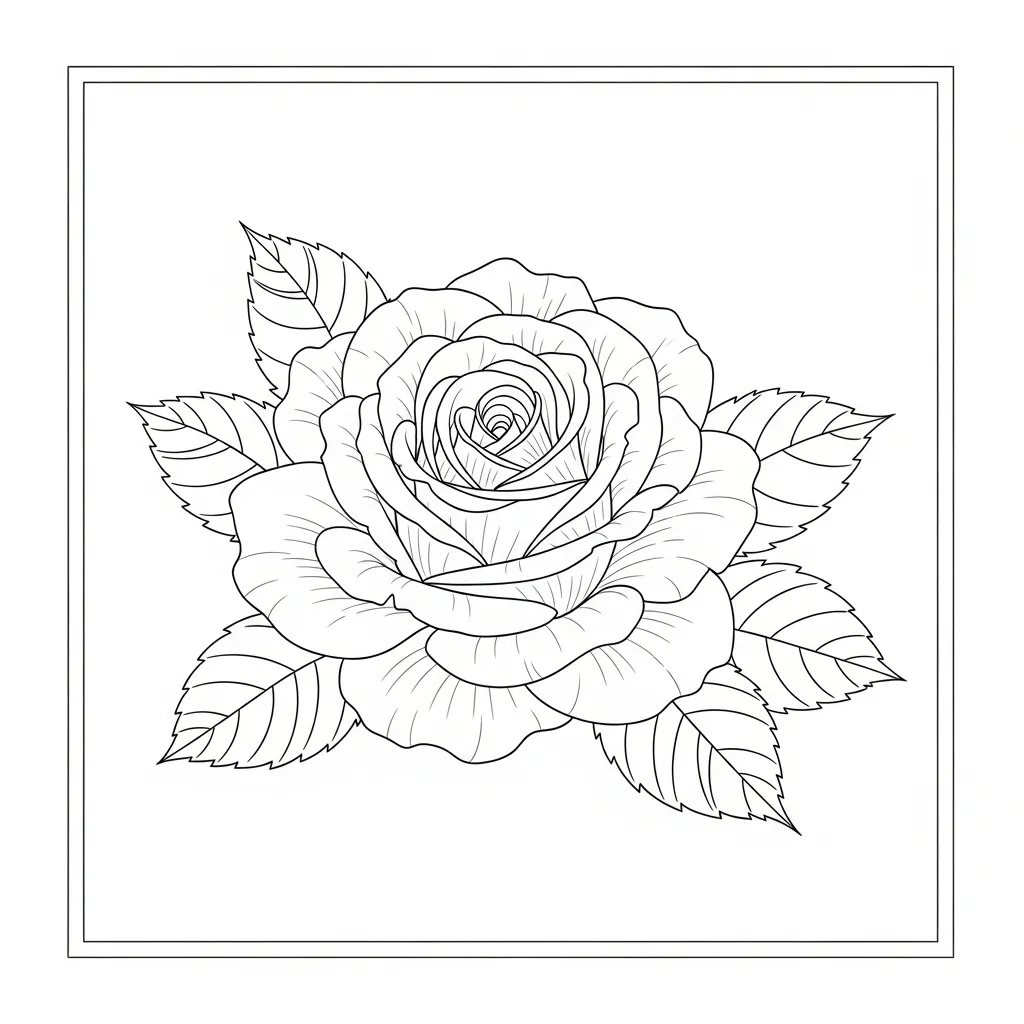 Vibrant Rose Bloom in Garden Setting (2)